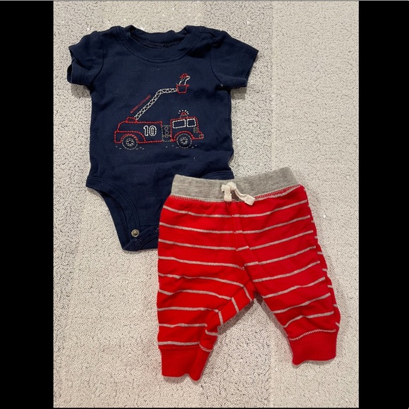 Carter’s Fire Truck 2-Piece Set - Picture 1 of 5